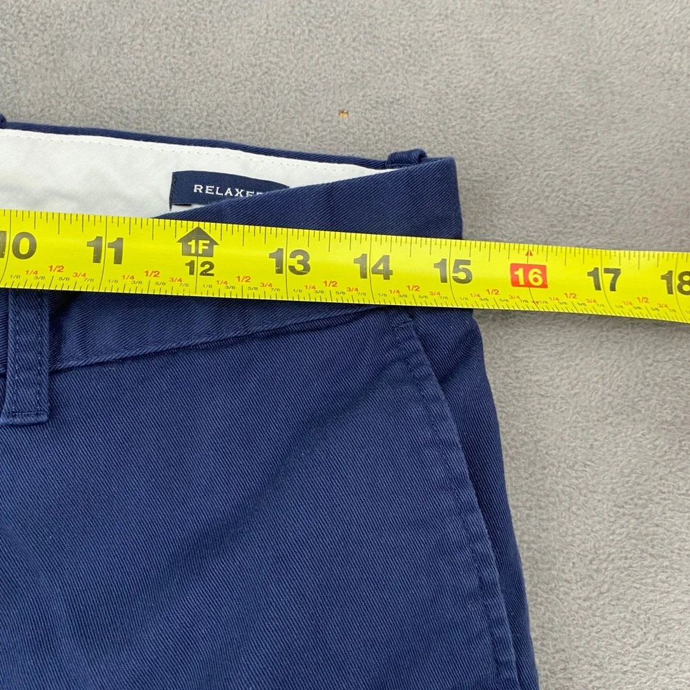 J.Crew Flex Relaxed Fit Chino Pants Mens 29x30 Navy Blue Cotton Stretch Trousers